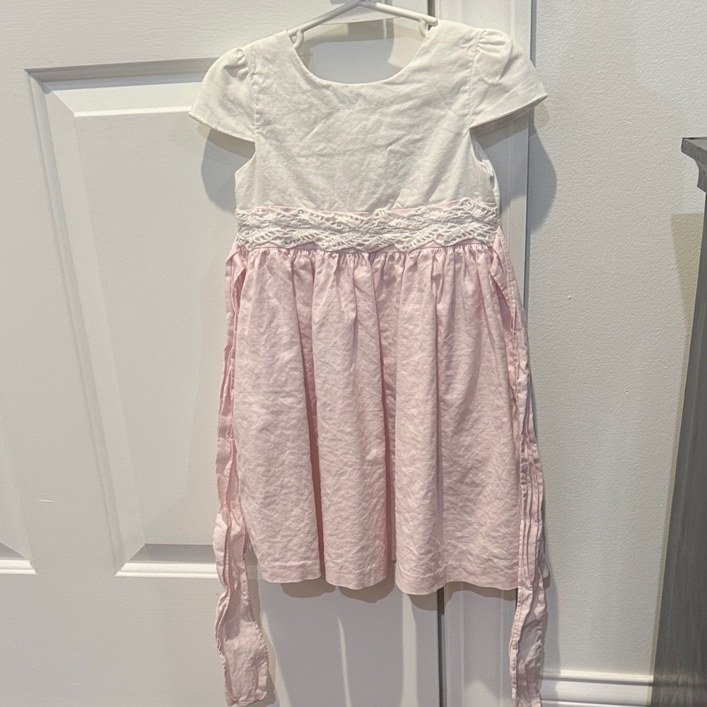 Edgehill Collection Pink & White Dress